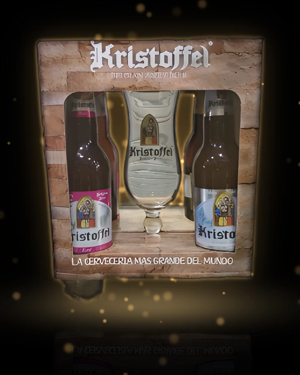 Kristoffel Estuche 4 surtidas + 1 copa 4 × 330 ml